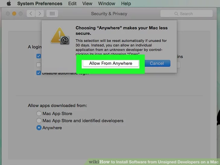 Install Software On Mac Override